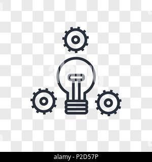 proactive vector icon isolated on transparent background, proactive logo concept Stock Vector