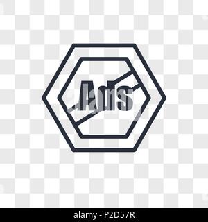 remove ads vector icon isolated on transparent background, remove ads logo concept Stock Vector