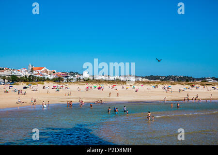 Beach Meia Praia, Lagos, Algarve, Portugal Stock Photo