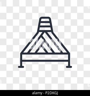 spa bed vector icon isolated on transparent background, spa bed logo concept Stock Vector