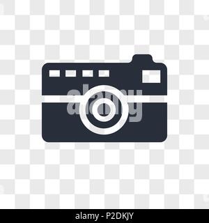Photographer vector icon isolated on transparent background, Photographer logo concept Stock Vector