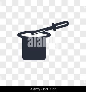 Magic trick vector icon isolated on transparent background, Magic trick logo concept Stock Vector
