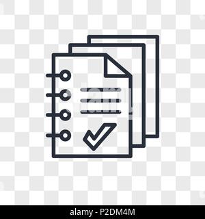 handout vector icon isolated on transparent background, handout logo concept Stock Vector