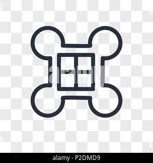 Excellence vector icon isolated on transparent background, Excellence logo concept Stock Vector