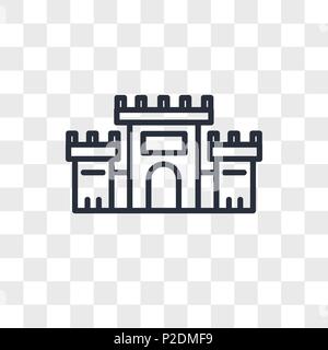 Solomon Temple In Jerusalem vector icon isolated on transparent background, Solomon Temple In Jerusalem logo concept Stock Vector