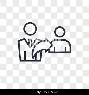 referrals vector icon isolated on transparent background, referrals logo concept Stock Vector