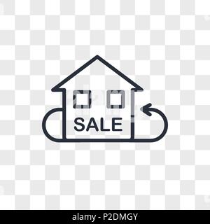 resale vector icon isolated on transparent background, resale logo concept Stock Vector