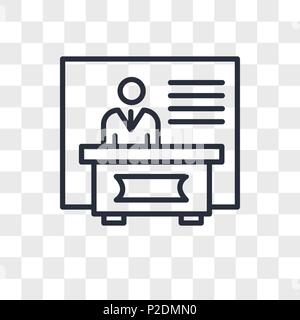 exhibitors vector icon isolated on transparent background, exhibitors logo concept Stock Vector
