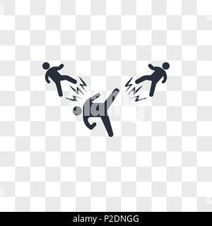 Area attack vector icon isolated on transparent background, Area attack logo concept Stock Vector