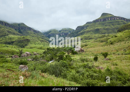 Drakensberg landscape South Africa Stock Photo