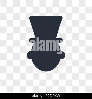 Clown vector icon isolated on transparent background, Clown logo concept Stock Vector