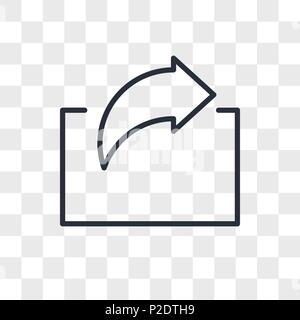 irect vector icon isolated on transparent background, irect logo concept Stock Vector