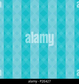 Triangles wavy lines pattern on blue striped background. Vector illustration Stock Vector