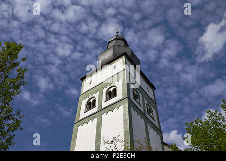 Parish church on the Alter Markt square, Hanseatic City of Attendorn, Sauerland region, North Rhine-Westphalia, Germany, Europe Stock Photo