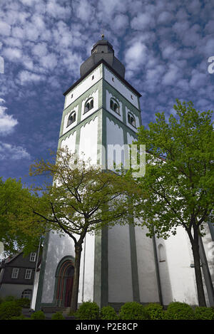 Parish church on the Alter Markt square, Hanseatic City of Attendorn, Sauerland region, North Rhine-Westphalia, Germany, Europe Stock Photo