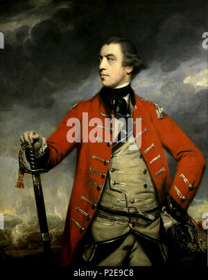 General John Burgoyne (1722 – 1792) British army officer, dramatist and politician. Portrait by Joshua Reynolds, c. 1766 Stock Photo