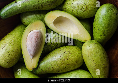 Ripe avocados from the local orchard. Stock Photo