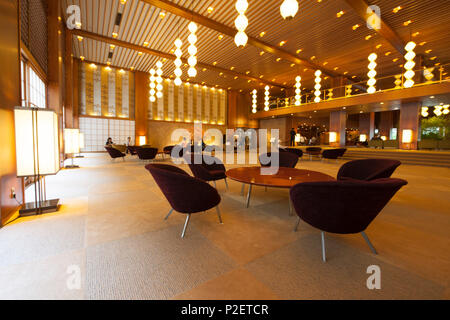 Lobby of former Hotel Okura, Minato-ku, Tokyo, Japan Stock Photo