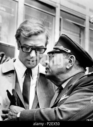 Original Film Title: FUNERAL IN BERLIN.  English Title: FUNERAL IN BERLIN.  Film Director: GUY HAMILTON.  Year: 1966.  Stars: OSCAR HOMOLKA; MICHAEL CAINE. Credit: PARAMOUNT PICTURES / Album Stock Photo