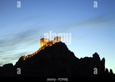 SPAIN - Valencia autonomous region - Alicante. Sax; castillo medieval. Stock Photo