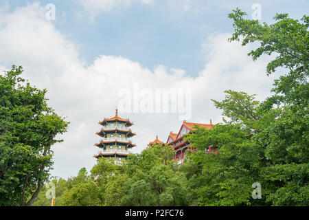 Some building of Eight Trigram Mountains Buddha Landscape at Changhua, Taiwan Stock Photo