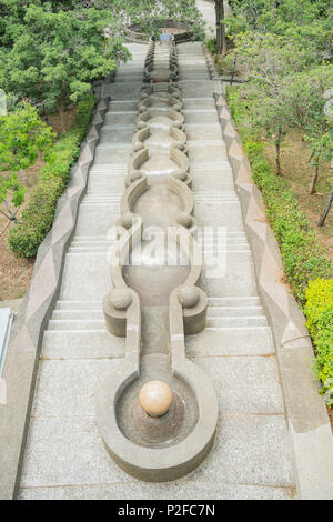 Some building of Eight Trigram Mountains Buddha Landscape at Changhua, Taiwan Stock Photo