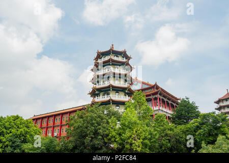 Some building of Eight Trigram Mountains Buddha Landscape at Changhua, Taiwan Stock Photo