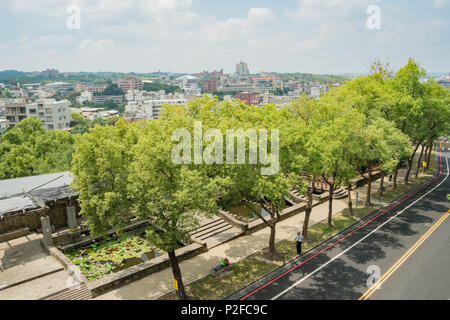 Some building of Eight Trigram Mountains Buddha Landscape at Changhua, Taiwan Stock Photo