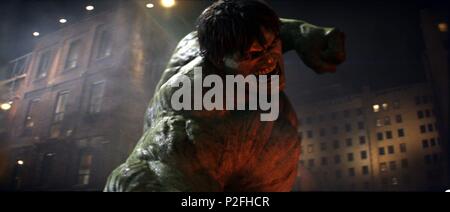 Original Film Title: THE INCREDIBLE HULK.  English Title: THE INCREDIBLE HULK.  Film Director: LOUIS LETERRIER.  Year: 2008. Credit: MARVEL ENTERPRISES/MARVEL STUDIOS/VALHALLA MOTION PICTURES / Album Stock Photo