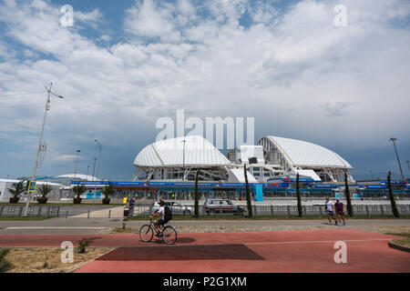 Sochi, Russia - June 15, 2018: Sochi, The Stadium Fisht. The Fans Filled  The Stadium. Match Portugal Vs Spain Stock Photo, Picture and Royalty Free  Image. Image 106260509.