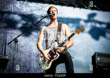 Firenze, Italy. 14th Jun, 2018. The English alternative rock band Wolf Alice performing live on stage at the Firenze Rocks festival 2018, opening for the Foo Fighters. Photo: Alessandro Bosio/Pacific Press Credit: Alessandro Bosio/Alamy Live News Stock Photo