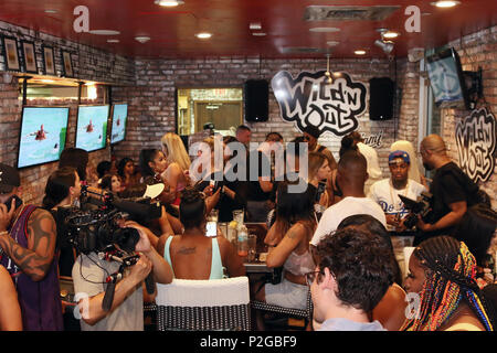 Miami, FL, USA. 15th June, 2018. Atmosphere at the Wild'N Out Sports Bar Launch and casting in Miami, Florida on June 15, 2018. Credit: Walik Goshorn/Media Punch/Alamy Live News Stock Photo