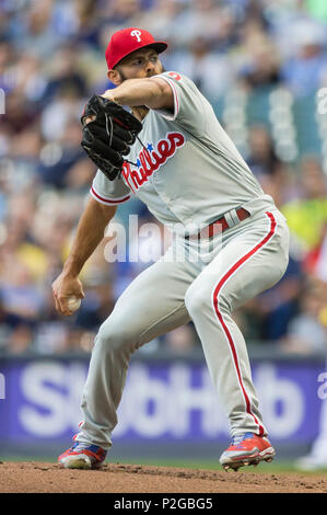 Philadelphia Phillies starting pitcher Jake Arrieta works against a San ...