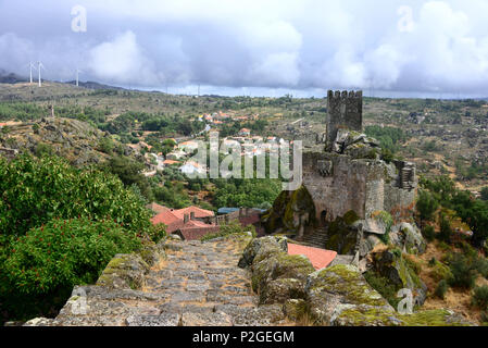 View of the historical village, Sortelha, eastern Centro, Portugal Stock Photo