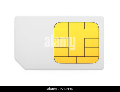 SIM Card Isolated Stock Photo