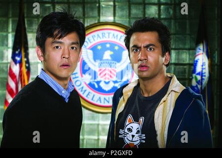 Original Film Title: HAROLD & KUMAR ESCAPE FROM GUANTANAMO BAY.  English Title: HAROLD & KUMAR ESCAPE FROM GUANTANAMO BAY.  Film Director: JON HURWITZ; HAYDEN SCHLOSSBERG.  Year: 2008.  Stars: JOHN CHO; KAL PENN. Credit: KINGSGATE FILMS/MANDATE PICTURES/NEW LINE CINEMA / TRUEBLOOD, JAMIE / Album Stock Photo