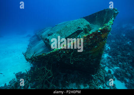 Shipwreck in the Bay of Pigs Stock Photo