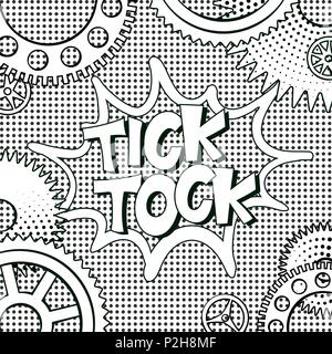 Tick Tock Clock Stock Illustration