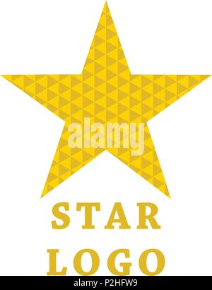 Logo of a star isolated on a white background Stock Vector