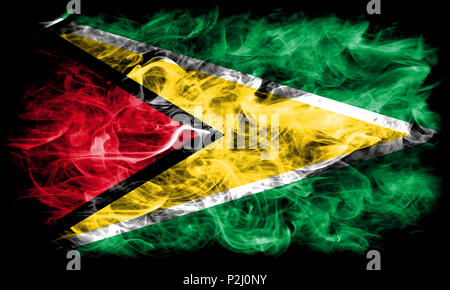 Guyana smoke flag Stock Photo