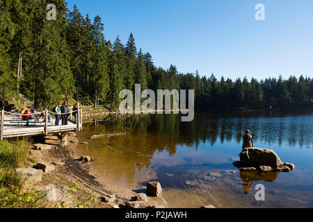 Lake Mummelsee, Seebach, near Achern, Black Forest, Baden-Wuerttemberg, Germany Stock Photo