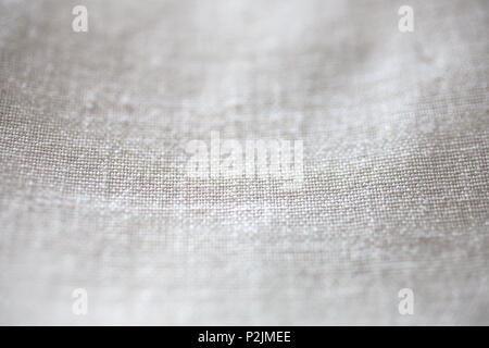 white linen textile close-up Stock Photo
