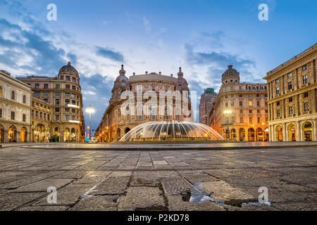 Piazza De Ferrari square in Genoa, Italy Stock Photo