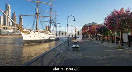 Panoramic view of Puerto Madero  - Buenos Aires, Argentina Stock Photo