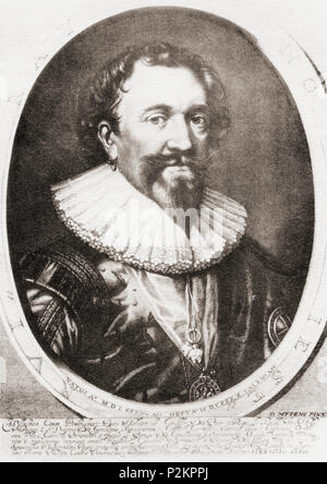 William Herbert, 3rd Earl of Pembroke, 1580 – 1630.  English nobleman, politician, and courtier.  From Shakespeare The Player, published 1916 Stock Photo