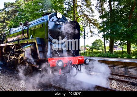 The Black Prince steam locomotive Stock Photo