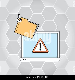 Cyber security technology Stock Vector