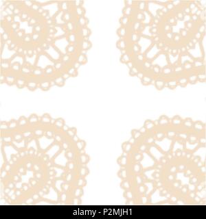 orange yellow watercolor lace background pattern, vector illustration Stock Vector