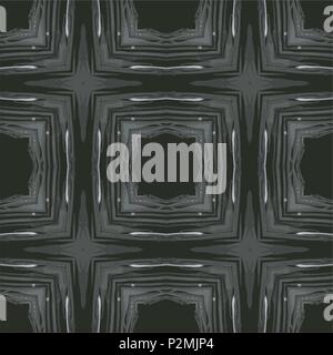 dark abstract hand drawn retro checkered wallpaper pattern tile, vector illustration Stock Vector