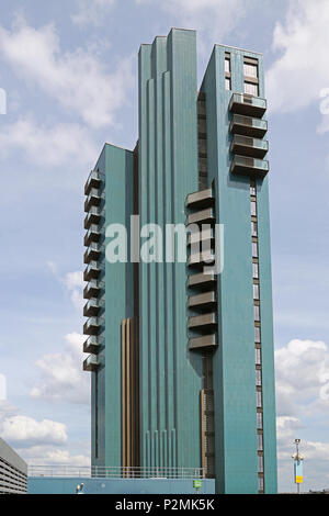 Mapleton Crescent development, Wandsworth, London. At 26 storeys, was Europe's tallest residential block built using modular construction June 2018. Stock Photo